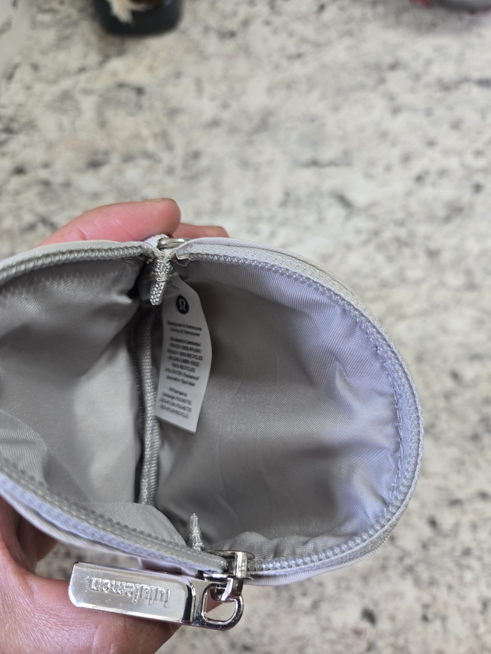 lululemon Dual Pouch Wristlet Gray - Picture 7 of 8